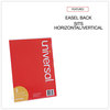 A Picture of product UNV-76852 Universal® Clear L-Style Freestanding Frame 8.5 x 11 Insert, 3/Pack