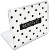 A Picture of product UNV-76861 Universal® Mini Table-Top Sign 1.5 x 2, Clear