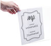 A Picture of product UNV-76882 Universal® Wall Mount Sign Holder 8.5 x 11, Vertical, Clear