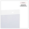 A Picture of product UNV-76883 Universal® Wall Mount Sign Holder 11 x 8.5, Horizontal, Clear, 2/Pack