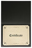 A Picture of product UNV-76895 Universal® Certificate/Document Cover 8.5 x 11; 8 10; A4, Black, 6/Pack