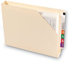 A Picture of product SMD-75740 Smead™ End Tab Jackets with Reinforced Tabs Straight Letter Size, 14-pt Manila, 50/Box