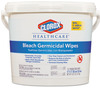 A Picture of product 601-713 Clorox® Healthcare® Germicidal Wipes, 12 x 12, Unscented, 110/Canister, 2 Canisters/Case.