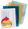 A Picture of product SMD-85750 Smead™ Organized Up® Translucent Poly Project Jacket Letter Size, Assorted Colors, 5/Pack