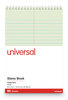 A Picture of product UNV-86920 Universal® Steno Books Pads, Gregg Rule, Red Cover, 80 Green-Tint 6 x 9 Sheets, 6/Pack