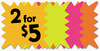 A Picture of product COS-090244 COSCO Die Cut Paper Signs, 5 1/4 x 5 1/4, Square, Assorted Colors, Pack of 48 Each