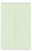 A Picture of product UNV-86920 Universal® Steno Books Pads, Gregg Rule, Red Cover, 80 Green-Tint 6 x 9 Sheets, 6/Pack
