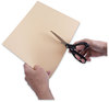 A Picture of product UNV-92009 Universal® Stainless Steel Office Scissors 8" Long, 3.75" Cut Length, Black Straight Handle