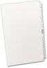 A Picture of product AVE-11375 Avery® Preprinted Style Legal Dividers Exhibit Side Tab Index 27-Tab, A to Z, 14 x 8.5, White, 1 Set
