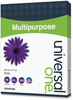 A Picture of product UNV-95205 Universal® Multipurpose Paper 98 Bright, 20 lb Bond Weight, 8.5 x 11, White, 500 Sheets/Ream, 5 Reams/Carton