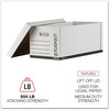A Picture of product UNV-95220 Universal® Medium-Duty Easy Assembly Storage Box Letter Files, White, 12/Carton