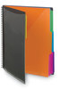 A Picture of product SMD-89207 Smead™ Poly Project Organizer 12 Letter-Size Sleeves, Gray with Bright Pockets