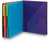 A Picture of product SMD-89207 Smead™ Poly Project Organizer 12 Letter-Size Sleeves, Gray with Bright Pockets
