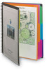 A Picture of product SMD-89207 Smead™ Poly Project Organizer 12 Letter-Size Sleeves, Gray with Bright Pockets