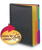 A Picture of product SMD-89207 Smead™ Poly Project Organizer 12 Letter-Size Sleeves, Gray with Bright Pockets