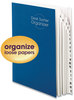 A Picture of product SMD-89282 Smead™ Deluxe Expandable Indexed Desk File/Sorter Reinforced Tabs, 20 Dividers, Alpha Index, Letter Size, Dark Blue Cover
