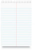 A Picture of product UNV-96920 Universal® Steno Books Pads, Gregg Rule, Red Cover, 80 White 6 x 9 Sheets, 6/Pack
