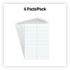 A Picture of product UNV-96920 Universal® Steno Books Pads, Gregg Rule, Red Cover, 80 White 6 x 9 Sheets, 6/Pack