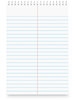A Picture of product UNV-96920 Universal® Steno Books Pads, Gregg Rule, Red Cover, 80 White 6 x 9 Sheets, 6/Pack