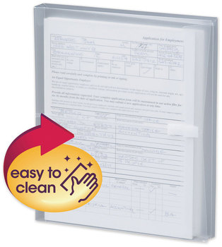 Smead™ Poly Side-Load Envelopes Fold-Over Closure, 9.75 x 11.63, Clear, 5/Pack