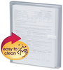 A Picture of product SMD-89661 Smead™ Poly Side-Load Envelopes Fold-Over Closure, 9.75 x 11.63, Clear, 5/Pack