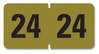 A Picture of product SMD-68324 Smead™ Yearly End Tab File Folder Labels 2024, Gold, 500/Roll