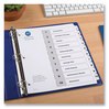A Picture of product AVE-11823 Avery® Customizable Table of Contents Ready Index® Black & White Dividers with Printable Section Titles and 10-Tab, 1 to 10, 11 x 8.5, 6 Sets