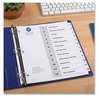 A Picture of product AVE-11824 Avery® Customizable Table of Contents Ready Index® Black & White Dividers with Printable Section Titles and 12-Tab, 1 to 12, 11 x 8.5, 6 Sets