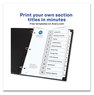 A Picture of product AVE-11824 Avery® Customizable Table of Contents Ready Index® Black & White Dividers with Printable Section Titles and 12-Tab, 1 to 12, 11 x 8.5, 6 Sets