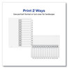 A Picture of product AVE-11824 Avery® Customizable Table of Contents Ready Index® Black & White Dividers with Printable Section Titles and 12-Tab, 1 to 12, 11 x 8.5, 6 Sets