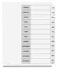 A Picture of product AVE-11826 Avery® Customizable Table of Contents Ready Index® Black & White Dividers with Printable Section Titles and 12-Tab, Jan. to Dec., 11 x 8.5, 6 Sets