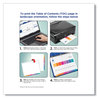 A Picture of product AVE-11832 Avery® Customizable Table of Contents Ready Index® Multicolor Dividers with Printable Section Titles 26-Tab, A to Z, 11 x 8.5, White, 6 Sets