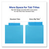 A Picture of product AVE-11982 Avery® Big Tab™ Insertable Two-Pocket Plastic Dividers 5-Tab, 11.13 x 9.25, Assorted, 1 Set