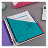 A Picture of product AVE-11982 Avery® Big Tab™ Insertable Two-Pocket Plastic Dividers 5-Tab, 11.13 x 9.25, Assorted, 1 Set