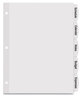 A Picture of product AVE-14432 Avery® Big Tab™ Printable White Label Dividers 5-Tab, 11 x 8.5, 4 Sets