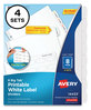 A Picture of product AVE-14433 Avery® Big Tab™ Printable White Label Dividers 8-Tab, 11 x 8.5, 4 Sets