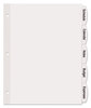 A Picture of product AVE-14434 Avery® Big Tab™ Printable White Label Dividers 5-Tab, 11 x 8.5, 20 Sets