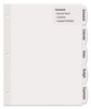 A Picture of product AVE-14440 Avery® Big Tab™ Printable Large White Label Dividers 5-Tab, 11 x 8.5, 20 Sets