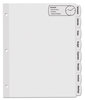 A Picture of product AVE-14441 Avery® Big Tab™ Printable Large White Label Dividers 8-Tab, 11 x 8.5, 20 Sets