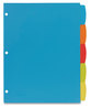 A Picture of product AVE-16129 Avery® Big Tab™ Write & Erase Durable Plastic Dividers and 5-Tab, 11 x 8.5, Assorted, 1 Set