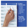 A Picture of product AVE-18160 Avery® Easy Peel® White Address Labels with Sure Feed® Technology Inkjet Printers, 1 x 2.63, 30/Sheet, 10 Sheets/Pack
