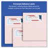 A Picture of product AVE-18160 Avery® Easy Peel® White Address Labels with Sure Feed® Technology Inkjet Printers, 1 x 2.63, 30/Sheet, 10 Sheets/Pack