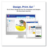 A Picture of product AVE-22856 Avery® Durable White Round ID Labels with Sure Feed® Technology w/ 2.5" dia, 72/Pk
