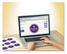 A Picture of product AVE-22856 Avery® Durable White Round ID Labels with Sure Feed® Technology w/ 2.5" dia, 72/Pk