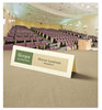A Picture of product AVE-5915 Avery® Tent Cards Large Embossed Card, Ivory, 3.5 x 11, 1 Card/Sheet, 50 Sheets/Pack