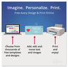 A Picture of product AVE-5915 Avery® Tent Cards Large Embossed Card, Ivory, 3.5 x 11, 1 Card/Sheet, 50 Sheets/Pack