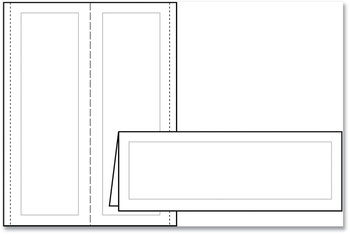 Avery® Tent Cards Large Embossed Card, Ivory, 3.5 x 11, 1 Card/Sheet, 50 Sheets/Pack