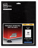 A Picture of product AVE-60537 Avery® PermaTrack® Destructible Asset Tag Labels Laser Printers, 1.25 x 2.75, White, 14/Sheet, 8 Sheets/Pack