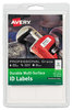 A Picture of product AVE-61521 Avery® Durable Permanent Multi-Surface ID Labels Inkjet/Laser Printers, 0.75 x 1.75, White, 12/Sheet, 10 Sheets/Pack