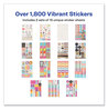 A Picture of product AVE-6780 Avery® Planner Sticker Variety Pack for Moms Budget, Family, Fitness, Holiday, Work, Assorted Colors, 1,820/Pack